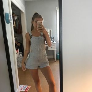 ‼️SOLD‼️Striped Overalls